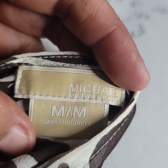 Michael Kors Silk Animal Print Semi Sheer Dress Size M - Picture 6 of 9